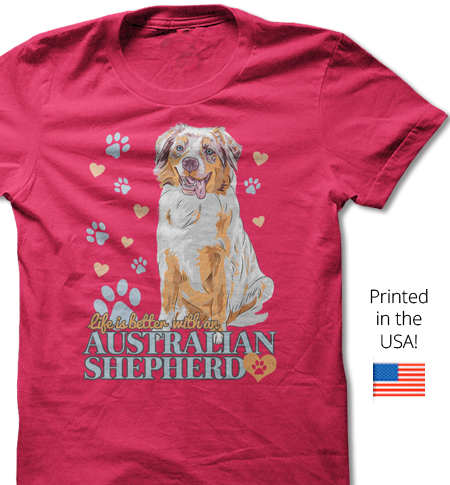 Australian Shepherd T-Shirt Of The Month