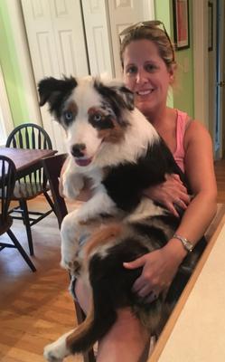 Apache loves to be held like a baby!